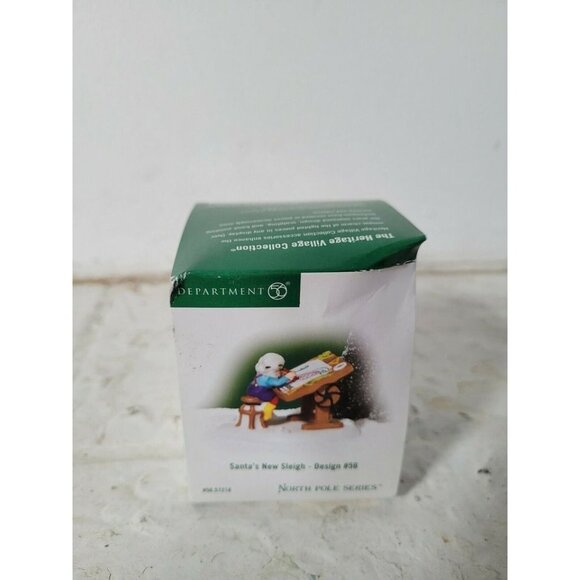 Dept 56 North Pole Village - Santa's New Sleigh - Design #56 - Picture 2 of 2